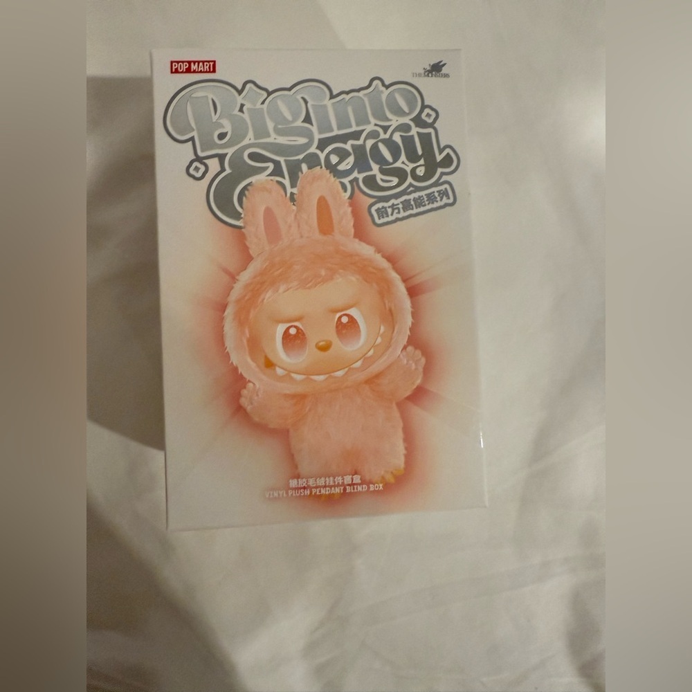 Pop Mart The Monsters Big Into Energy Serenity Labubu Plush Pendant Keychain - Picture 2 of 9